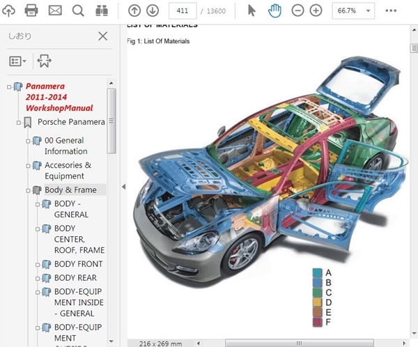  ポルシェ パナメーラ 970 Hybrid turbo 整備書 Ver2 修理書 カラー配線図 ボディー修理 パーツリスト 3.6 4.8 ワークショップマニュアルの画像2