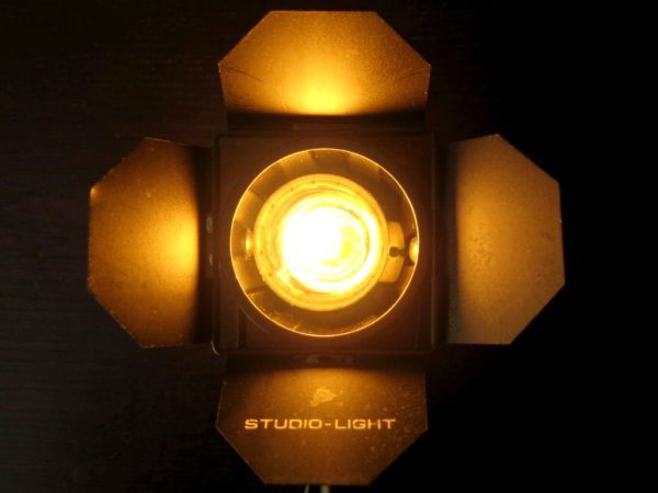 STUDIO LIGHT 卓上ライト スポットライト 電気スタンド USED 昭和 レトロ 黒_画像9