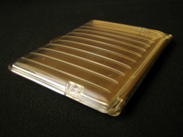  clear cigarette case .. skeleton USED retro Showa era cigarettes case card-case also 