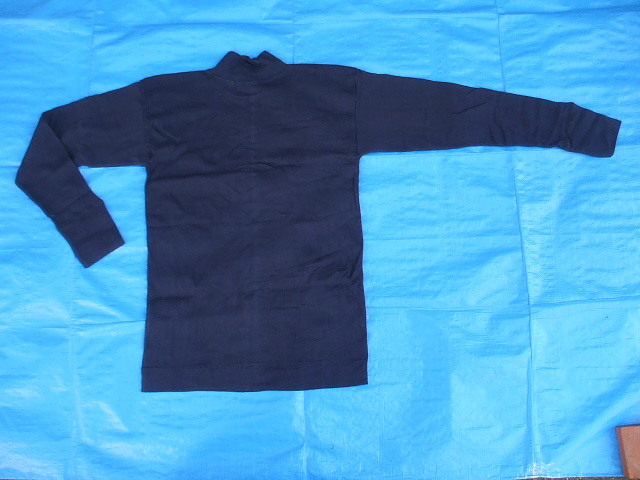 イタリア海軍ハイネックセーター,コットン100%,1979年製,新品デッドストック(M寸)(着丈64cm,身幅44cm,袖57cm,肩47cm),(22-11-19-3)_背面