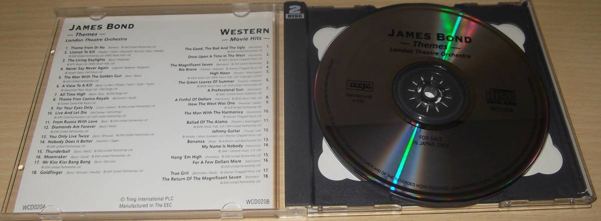 james bond-themes-/western-movie hits- london theatre orchestra 2CD_画像3