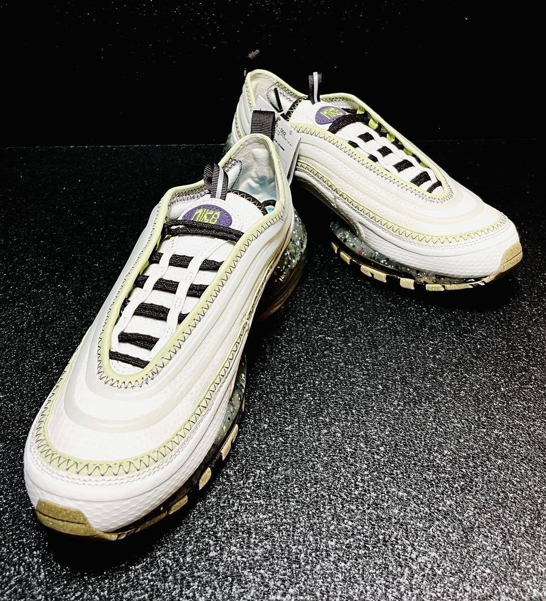 ☆送料込■新品27.0cm■ナイキ エア マックス テラスケープ 97 NIKE AIR MAX ホワイト/オリーブ/グリーン 【定価.22000円】_画像5