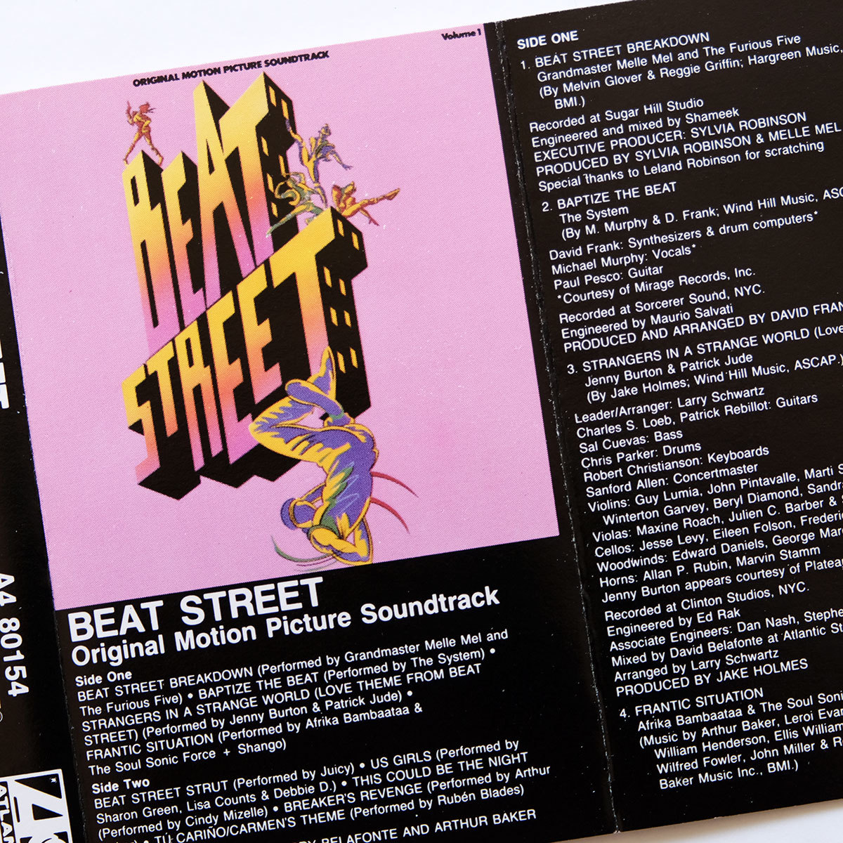 《ドルビーHX PRO/US版カセットテープ》Beat Street Vol.1●ビート ストリート サウンドトラック/Breaker’s Revenge/Arthur Baker_画像7