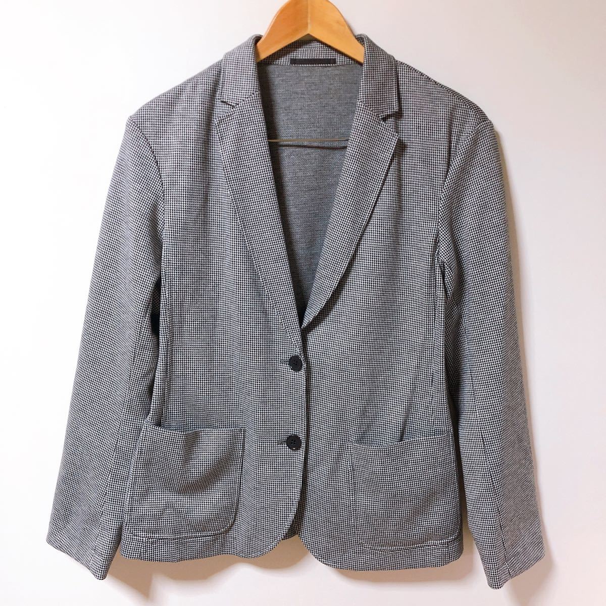 UNIQLO ユニクロ ジャケット 千鳥格子柄 グレー チェック スーツ UNIQLO ユニクロ ジャケット 千鳥格子柄 グレー チェック スーツ