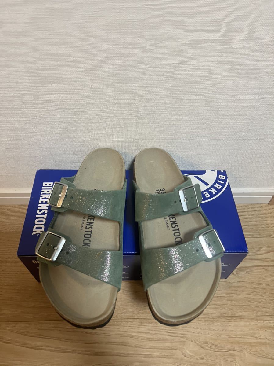 新品 ビルケンシュトック レザー サンダル BIRKENSTOCK アリゾナ 23cm