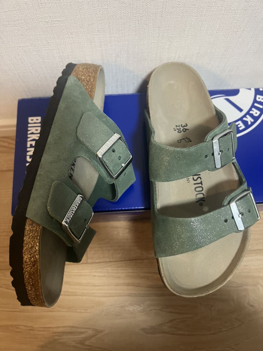 新品 ビルケンシュトック レザー サンダル BIRKENSTOCK アリゾナ 23cm