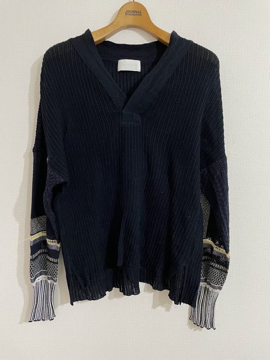 mame kurogouchi  Sash Jacquard Knit Pullover ジャガード　ニット