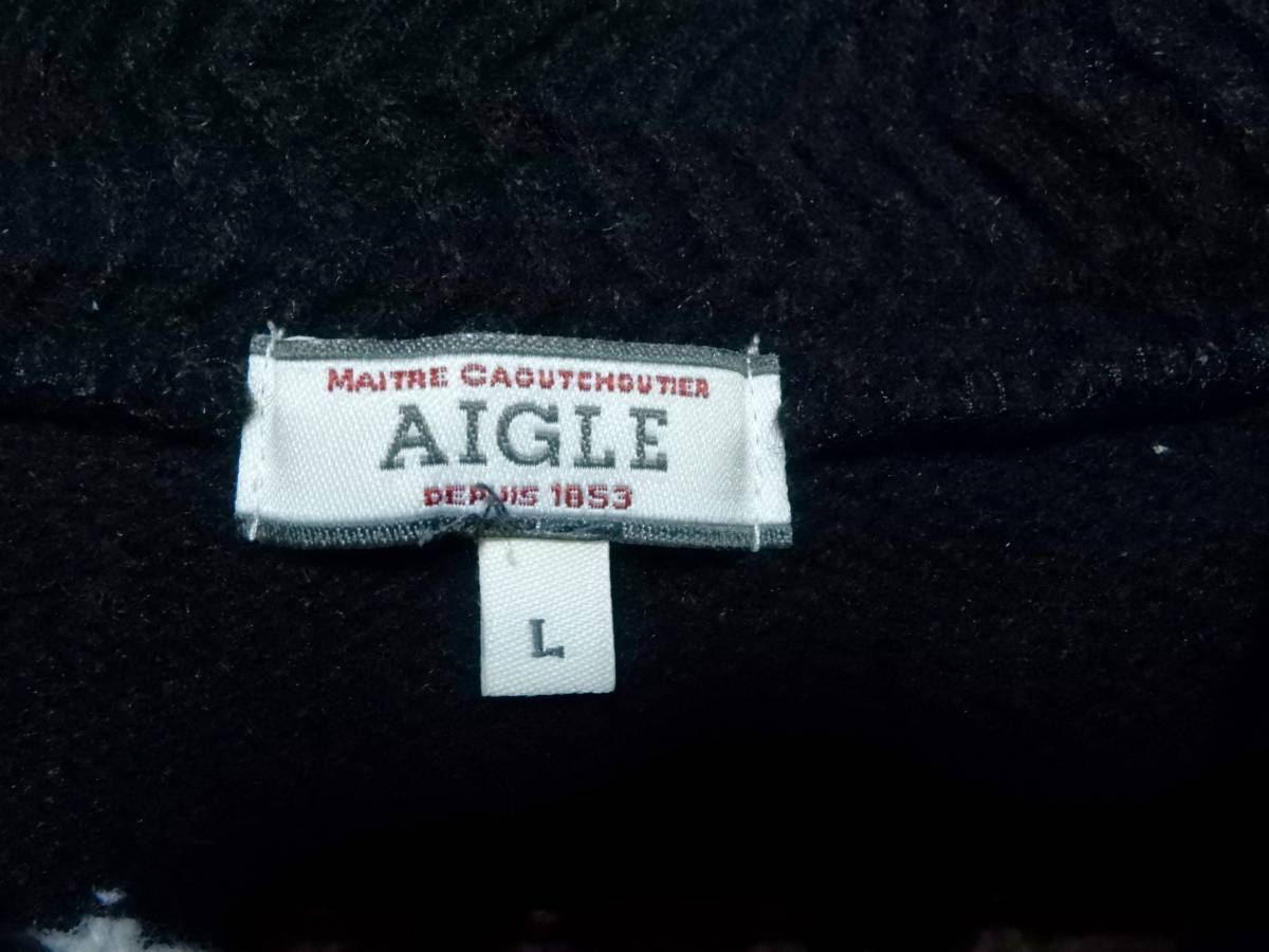 [ бесплатная доставка ] Aigle :AIGLE! шерсть 100%: шаль цвет. свитер : размер L