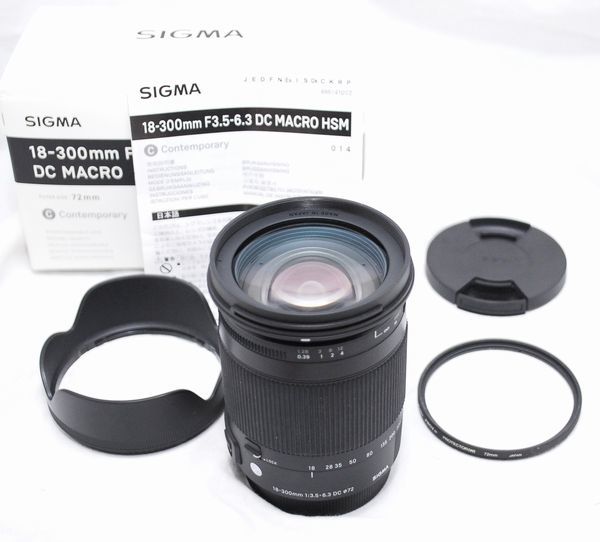 新品級の超美品・付属品完備】SIGMA シグマ 18-300mm F3.5-6.3 DC