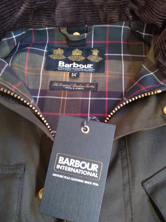 古着 BARBOURバブアー・インターナショナル・ワックスジャケット34