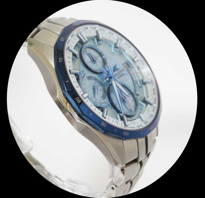 美品:白蝶貝文字盤】CASIO OCEANUS マンタ OCW-S3000P-2AJF 外箱、化粧