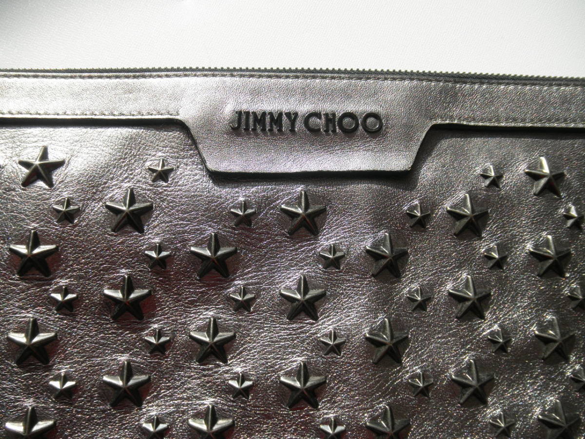 ジミーチュウ JIMMY CHOO クラッチバッグ デレク シルバー GACKT ジミーチュウ JIMMY CHOO クラッチバッグ デレク シルバー GACKT