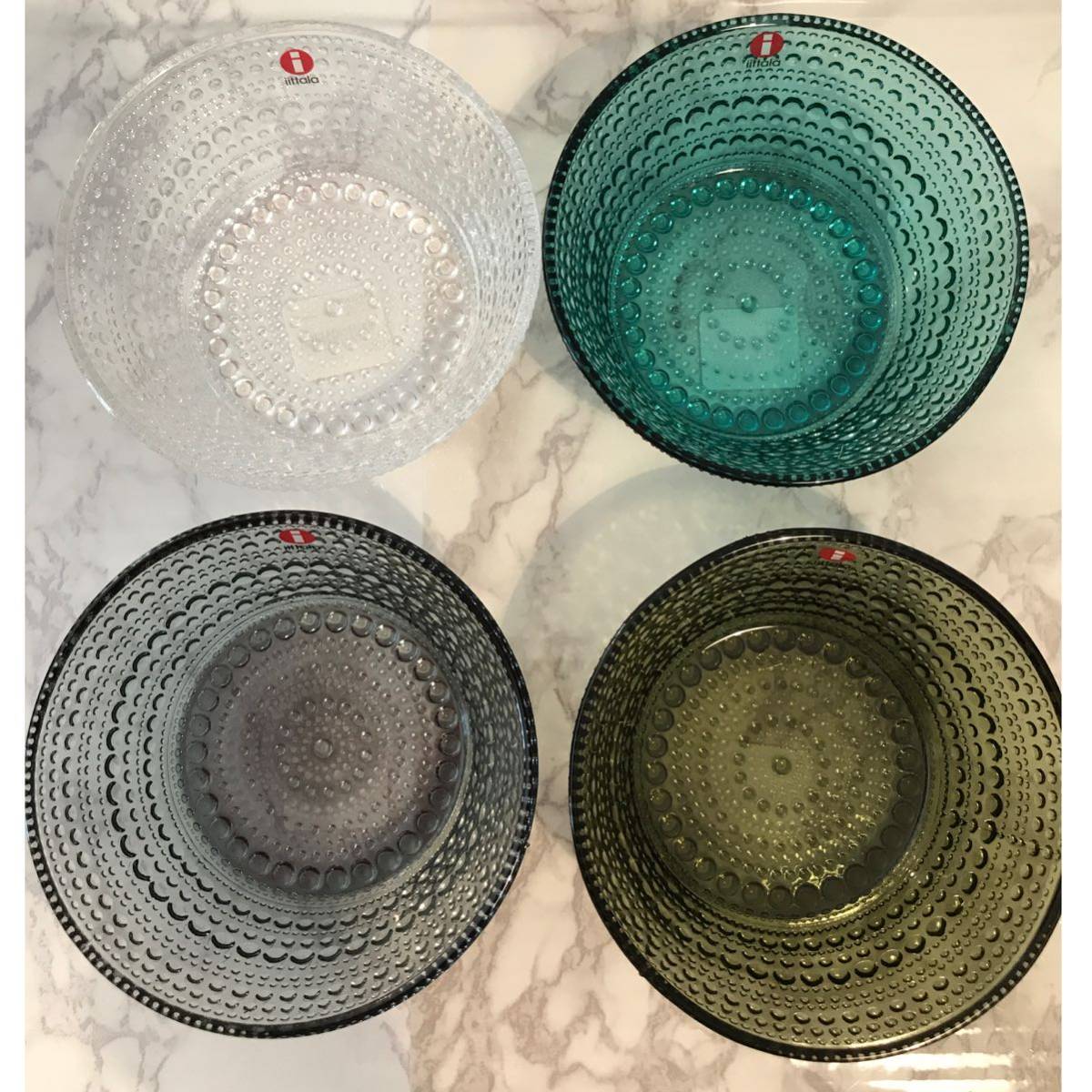 【新品未使用品】iittala イッタラ カステヘルミ ボウル　4カラーセット