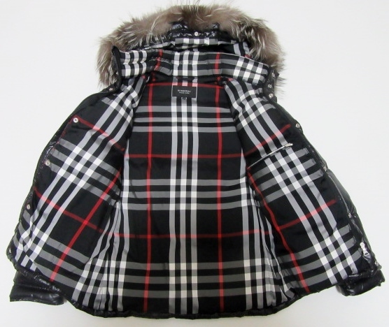 松潤着 サイズ L 新品 同様 BURBERRY BLACK LABEL 希少 6WAY シャイニー ダウン ジャケット 黒 コート レザー バーバリー ブラックレーベル_画像10