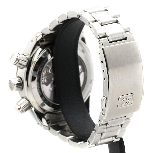 セイコー SEIKO グランドセイコー スプリングドライブ クロノグラフ マスターショップ限定 SBGC003 黒文字盤 メンズ腕時計_画像3
