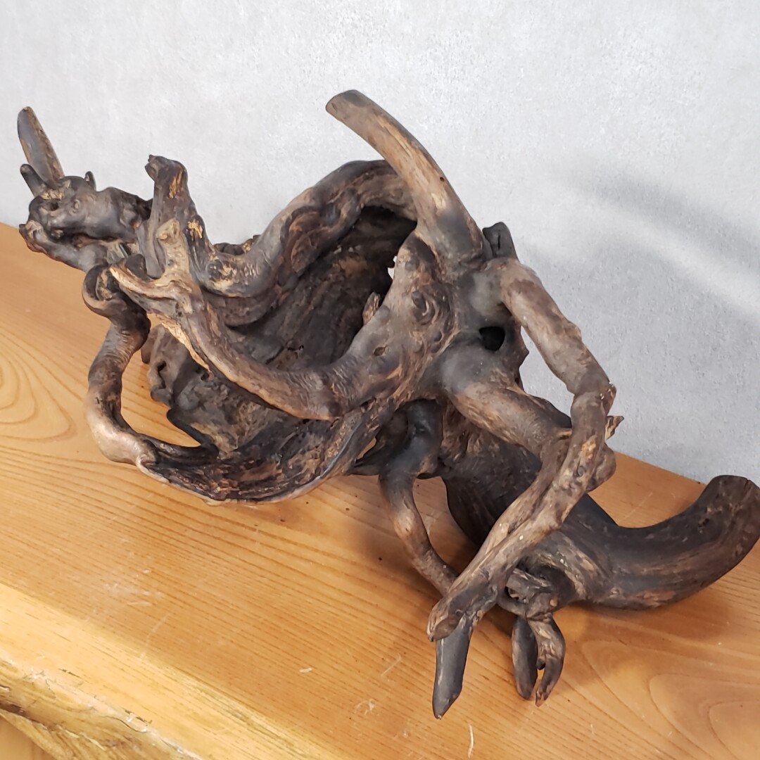 木の根オブジェ 床の間飾り 花台 一点物 天然木 木の置物 根っこ 木の根オブジェ 床の間飾り 花台 一点物 天然木 木の置物 根っこ