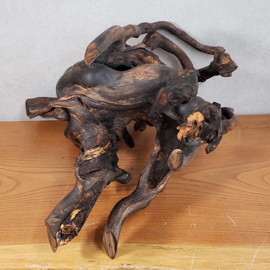 木の根オブジェ 床の間飾り 花台 一点物 天然木 木の置物 根っこ 木の根オブジェ 床の間飾り 花台 一点物 天然木 木の置物 根っこ