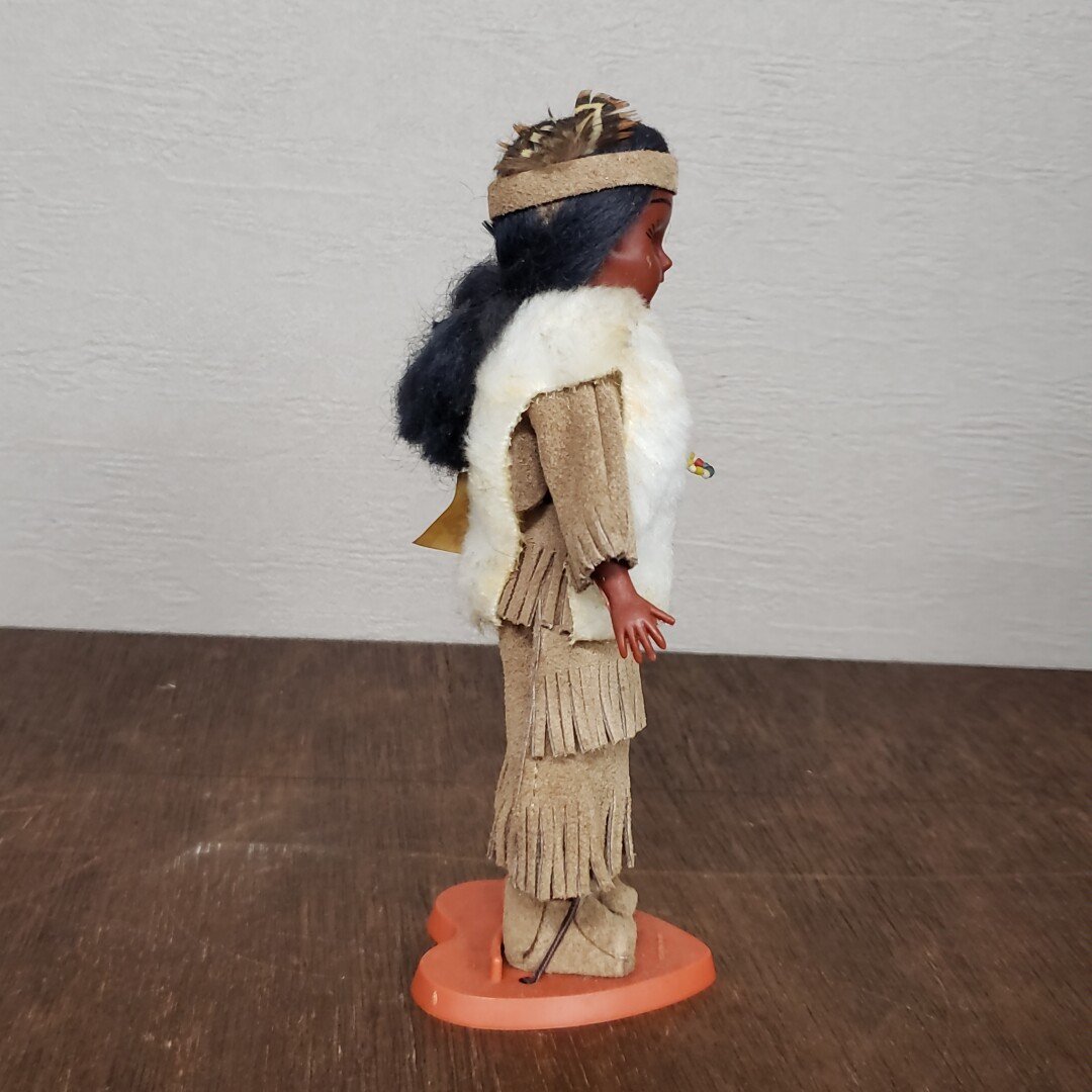 カールソンドール　インディアン人形　ヴィンテージ　アンティーク　まばたき人形　ネイティブアメリカ　8-12-24　CarlsonDolls 【60a828】_画像4