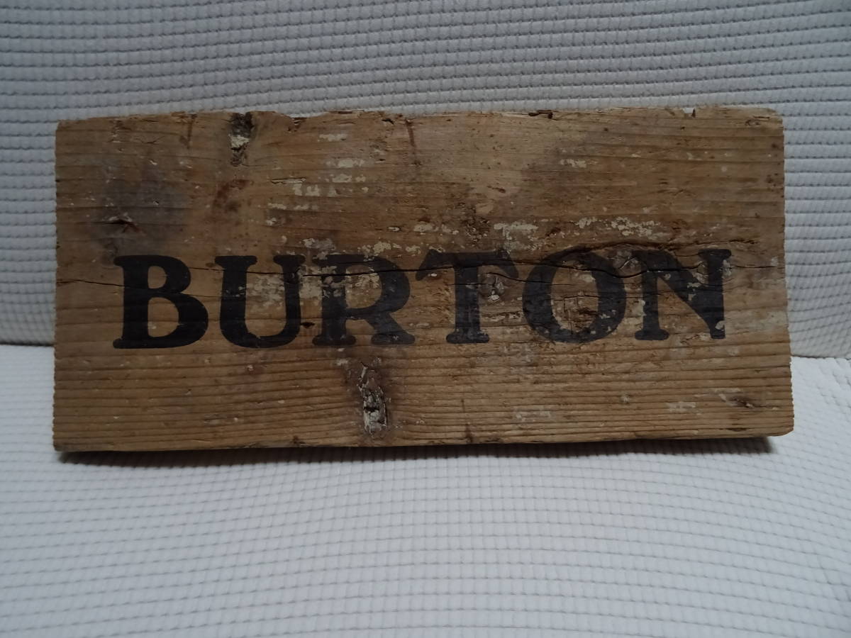 BURTON バートン 木製ディスプレイ 非売品 中古