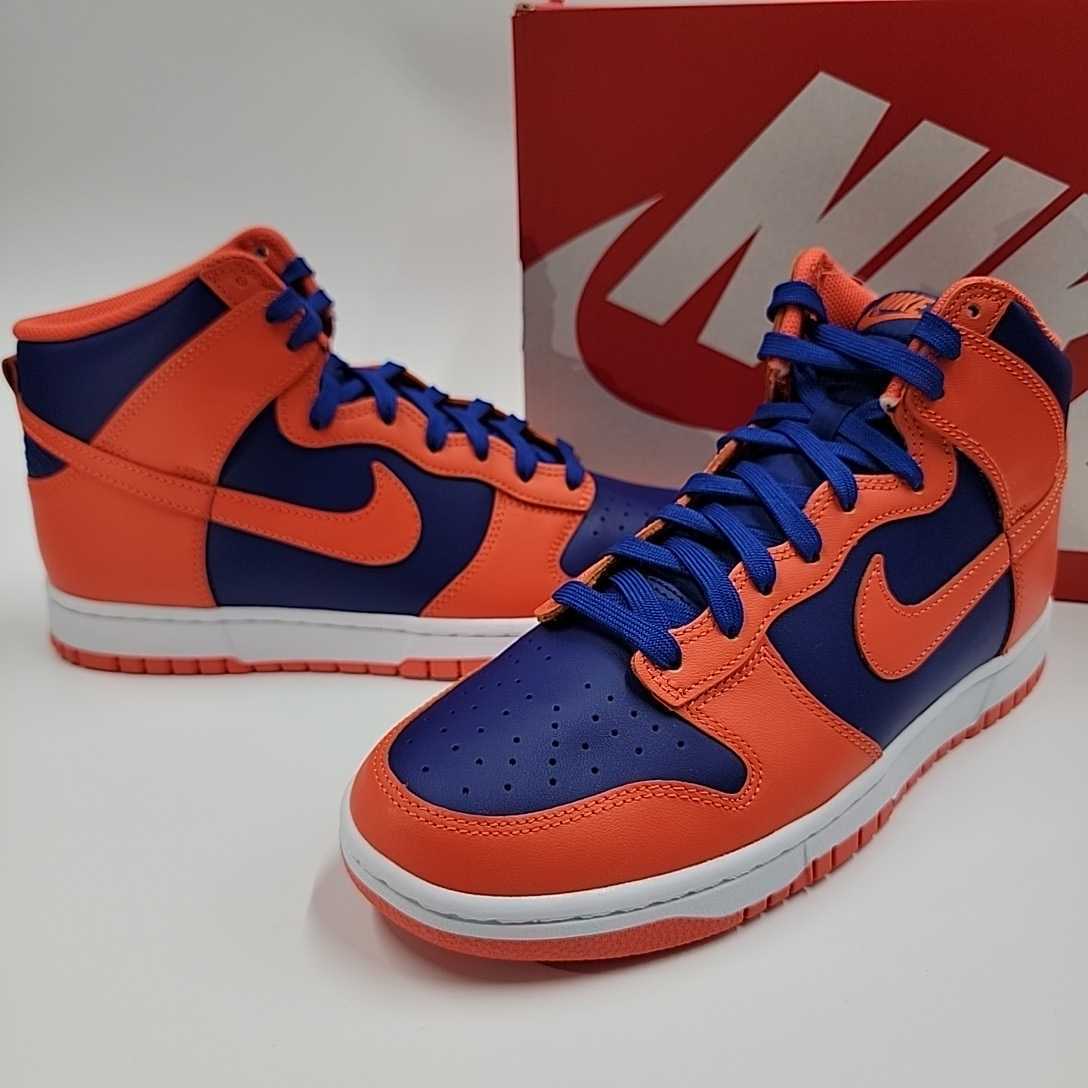 新品未使用28㎝ Nike Dunk High Retro Orange and Deep Royal DD1399