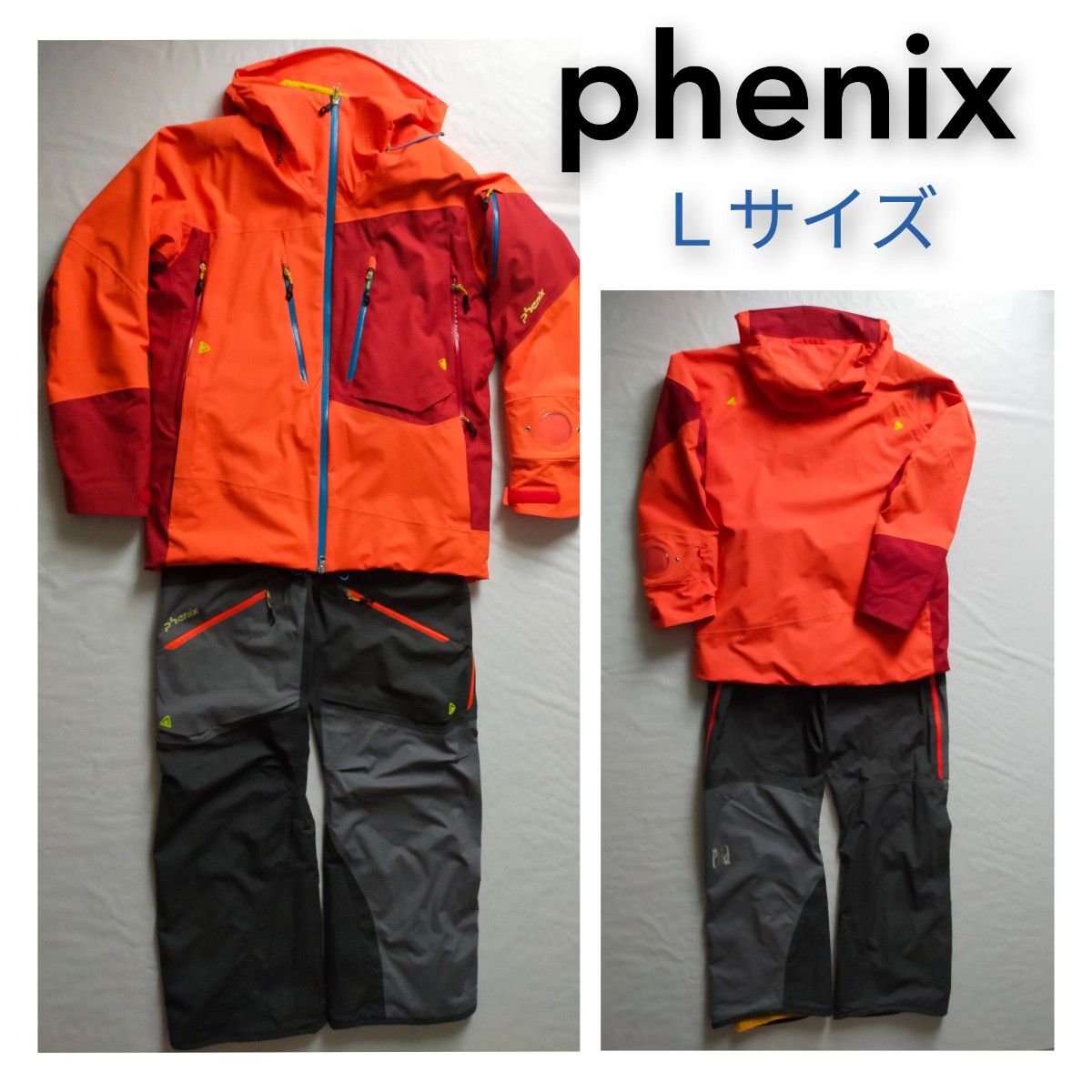 上品 Phenixフェニックス スキーウェア レディース サイズL オレンジ 
