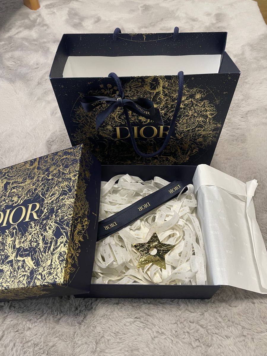 Diorディオール 限定紙袋 リボン付き 空箱付き - ショップ袋