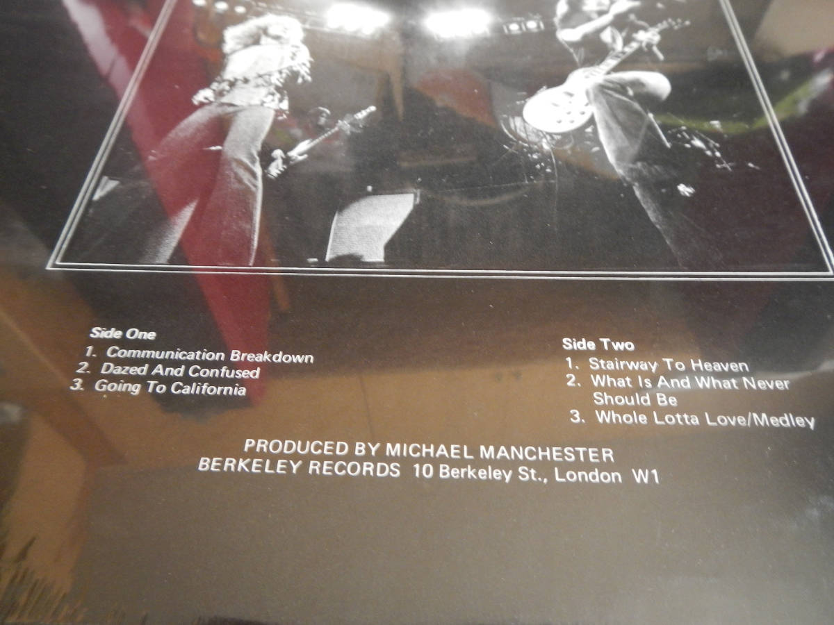 【LP】LED ZEPPELIN(B2046米国BERKELEY1970年代製BBC CONCERT/SHRINK WRAP/MINTY)_画像3