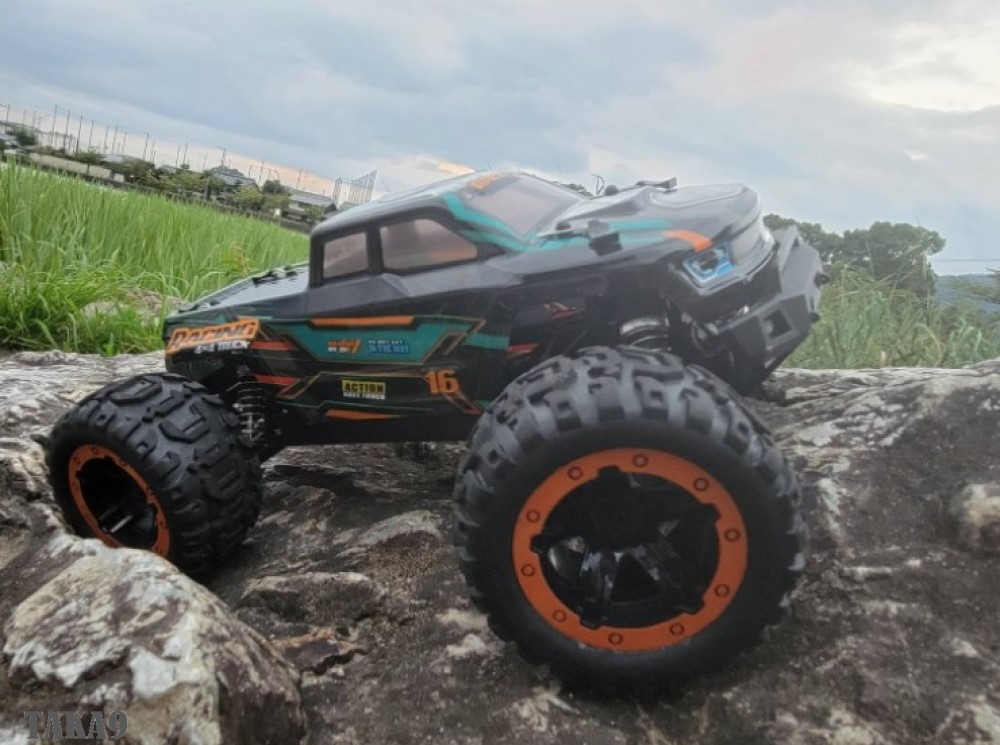 HBXラジコンカー オフロード 4WD 高速40km/h バギートラック 子供/大人用 1/16スケール 電動RCカー 40分間走行 ドリフト 競技 レーシング