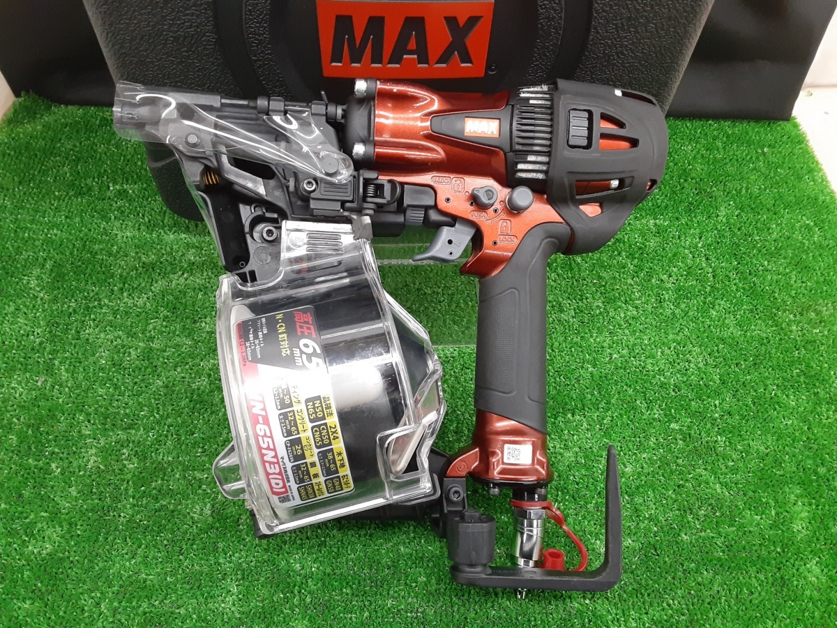 品 MAX マックス 65mm 高圧 釘打ち機 スーパーネイラ コイルネイラ