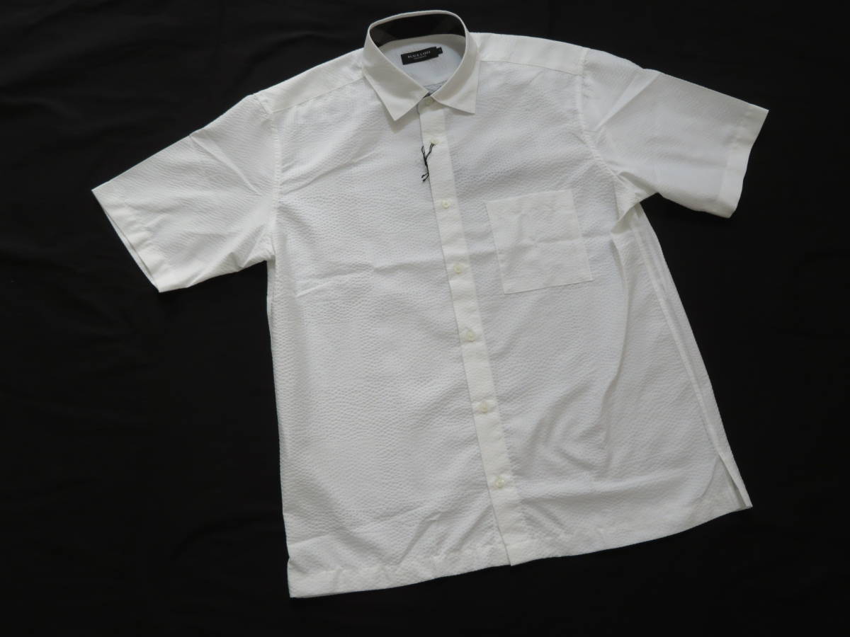ブラックレーベル クレストブリッジ 高級半袖デザインシャツ L　24,200円 白