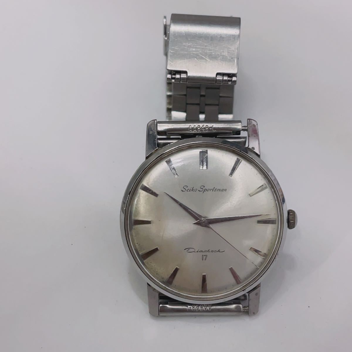 新版 SEIKO sportsman メンズ手巻き腕時計 17石 稼働品