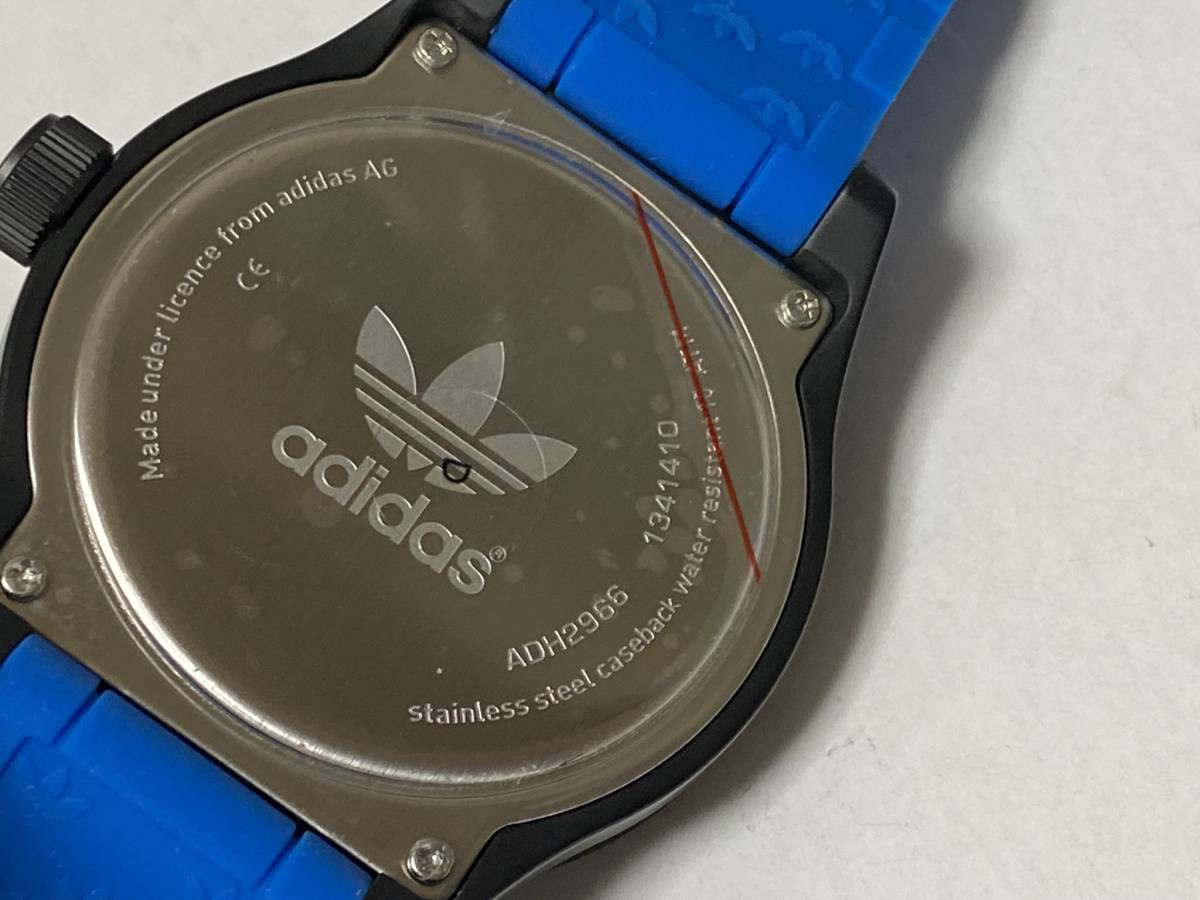 adidas アディダス NEWBURGH ニューバーグ ADH2966 ラバー系樹脂ベルト 展示未使用品　電池交換済　