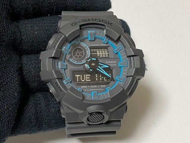 カシオ CASIO Gショック G-SHOCK アナデジモデル フロントボタン GA-700SE-1AJF 展示未使用品_画像1