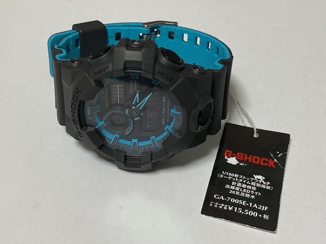 カシオ CASIO Gショック G-SHOCK アナデジモデル フロントボタン GA-700SE-1AJF 展示未使用品_画像4