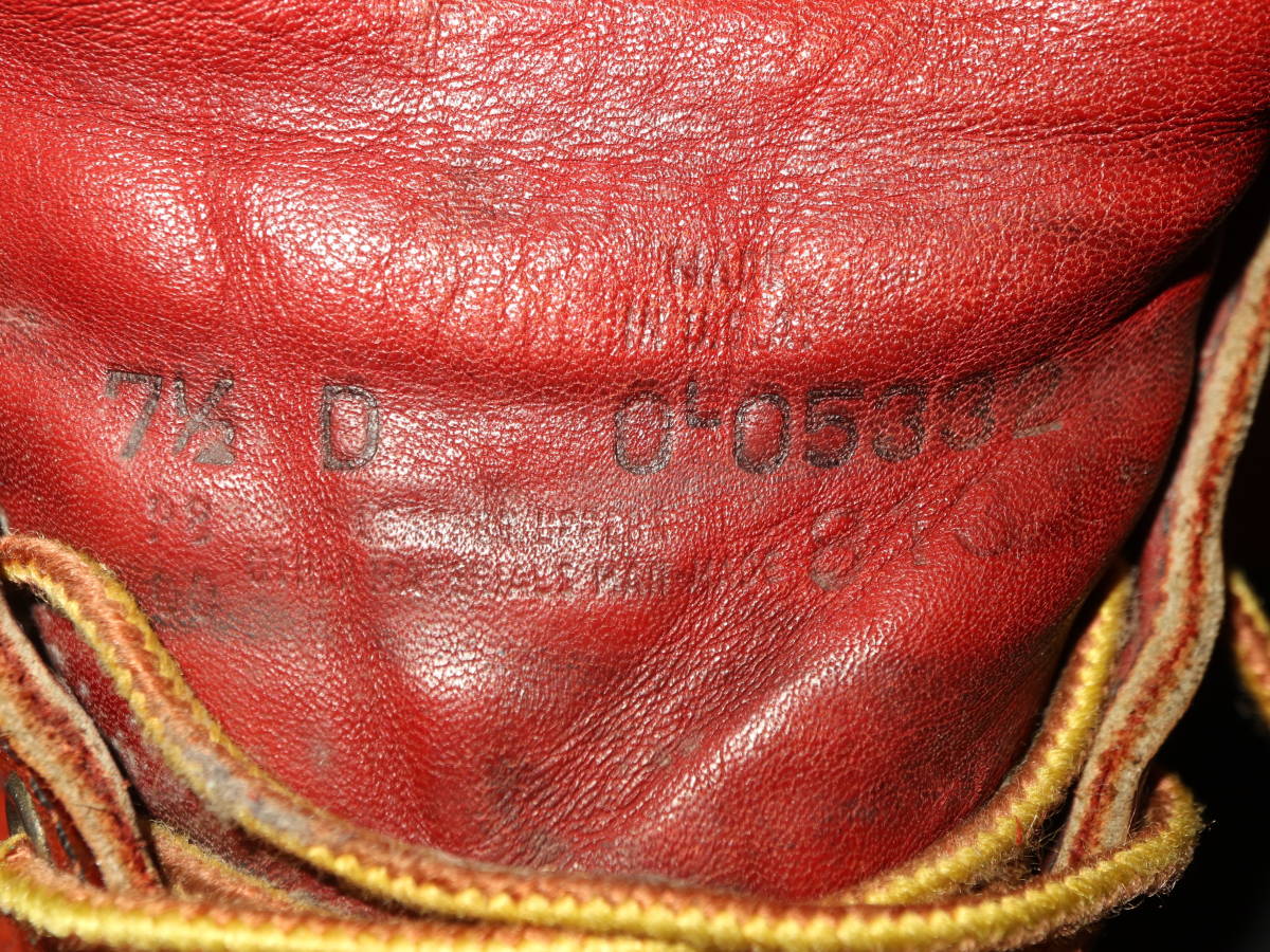 刺繍羽タグ　RED WING　レッドウィング　8131　アイリッシュセッター　７ 1/2D　/　２５.5　レッドウイング　ブーツ　モックトゥ_画像8