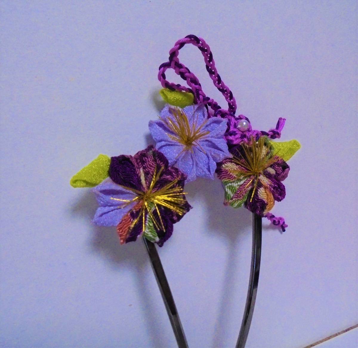 * hair ornament ornamental hairpin knob skill . flower go in . type graduation ceremony coming-of-age ceremony Japanese clothes kimono hakama and so on unused storage goods 