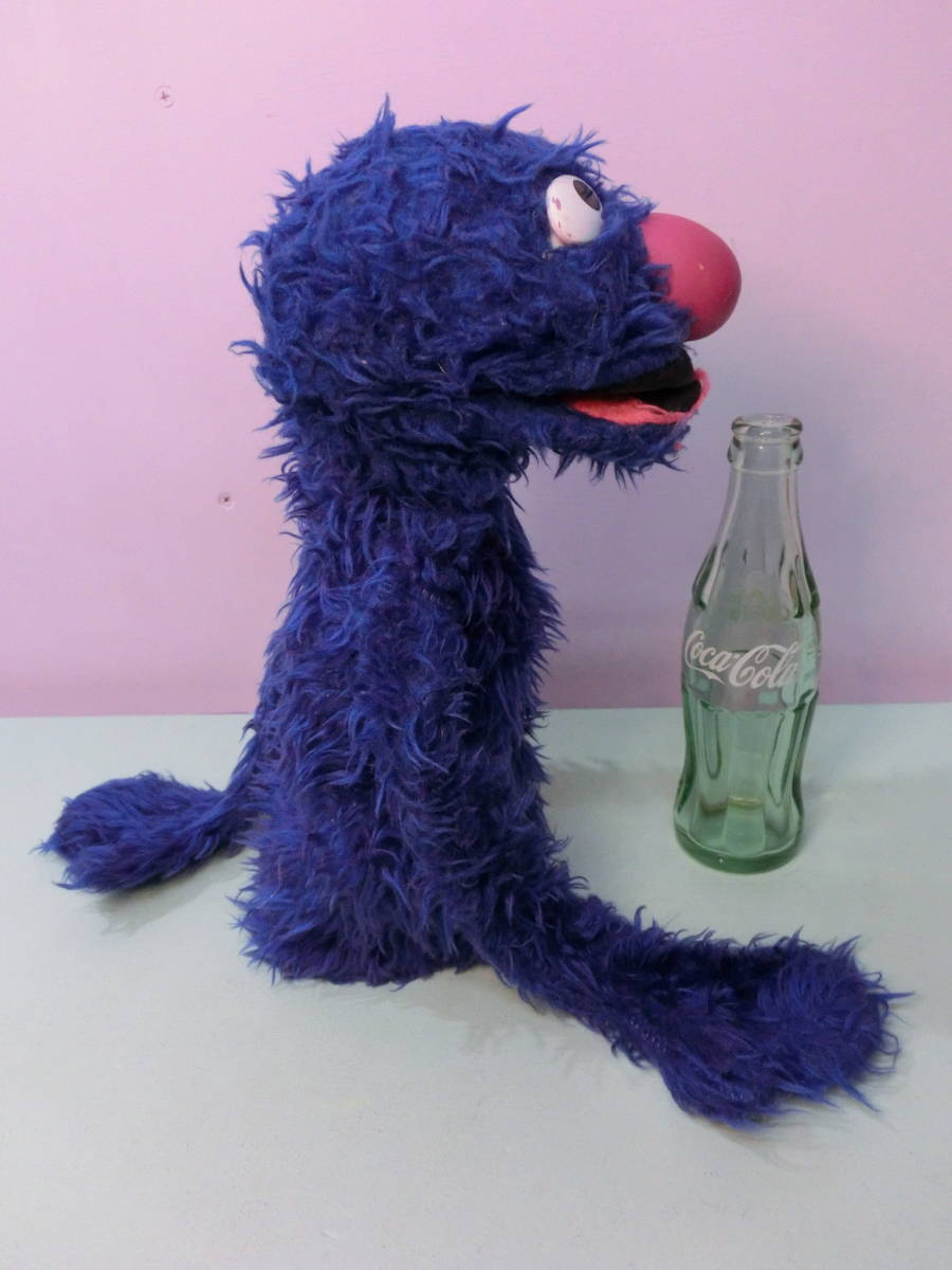 セサミストリート◆70s グローバー ビンテージ ハンドパペット手踊り人形◆SESAME STREET Vintage Sesame Street Grover Hand Puppet