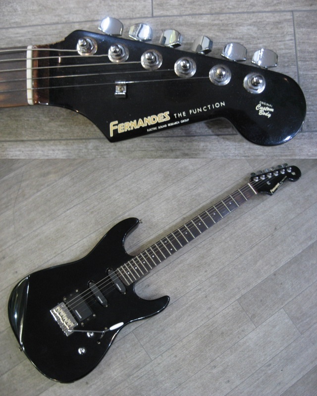 * control FN-41 * prompt decision * Fernandes Strato type electric guitar all black used FERNANDES THE FUNCTION