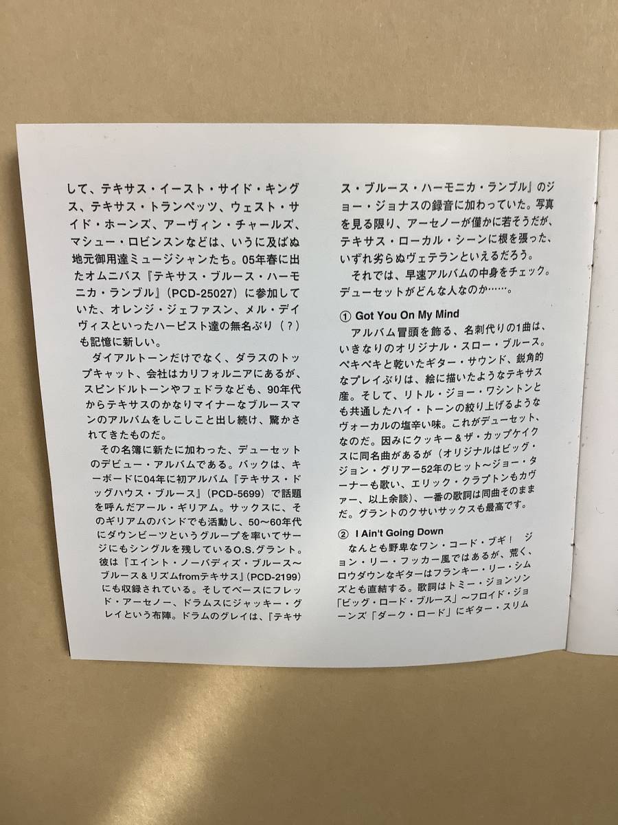 送料無料 リトル ジョー デューセット 「THE HOUSTON’S THIRD WARD BLUES」国内盤_画像5