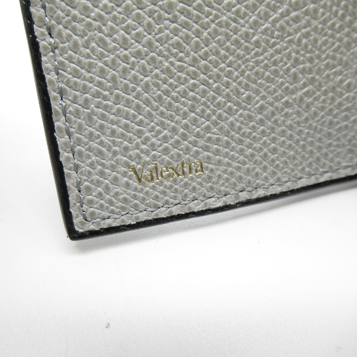Valextra ヴァレクストラ 三つ折り財布 三つ折り財布 グレー系 レザー