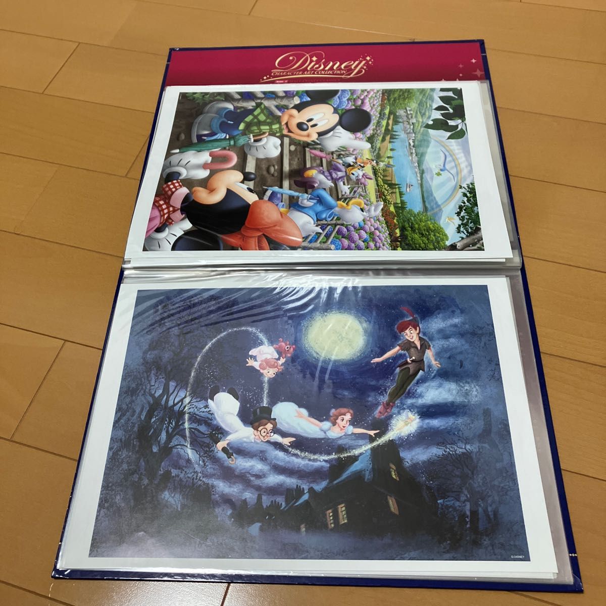 ディズニー キャラクター アートコレクション ポスター・ファイル/ポスターブック/収納ケース 白雪姫ミッキーマウス　23枚収納