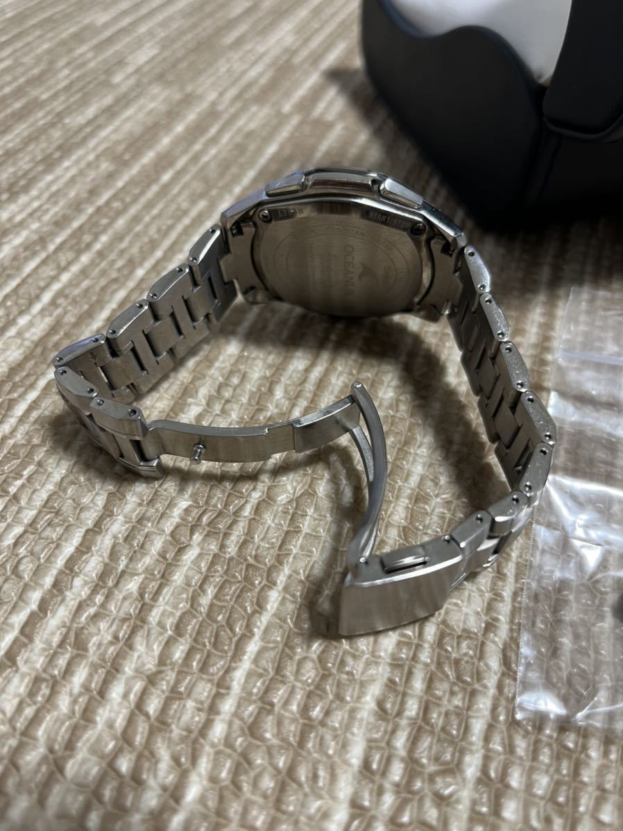 カシオ オシアナス CASIO OCEANUS 初代オシアナスマンタ クロノグラフ 電波ソーラー 日本製 チタン 生活防水 OCW-S1000 5