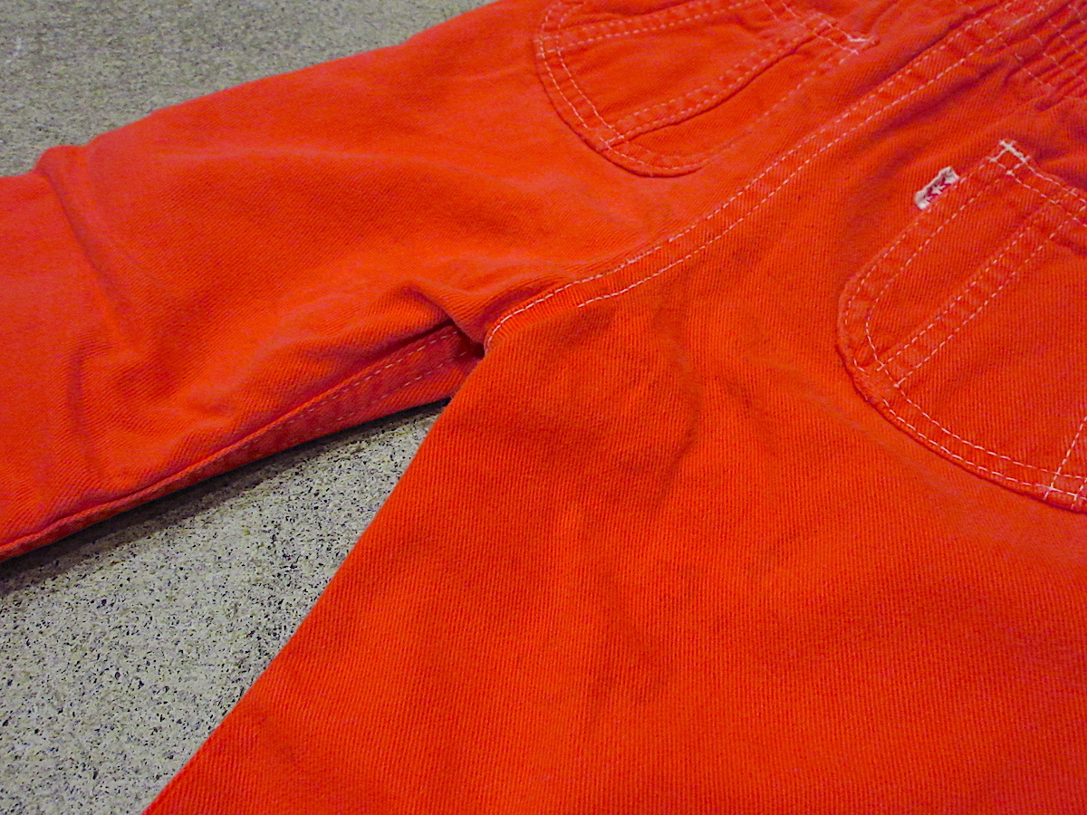  Vintage 70\'s*Mitey Miss Kids flare pants orange absolute size W53cm*221117r10-k-pnt-ot child clothes bottoms 1970s USA