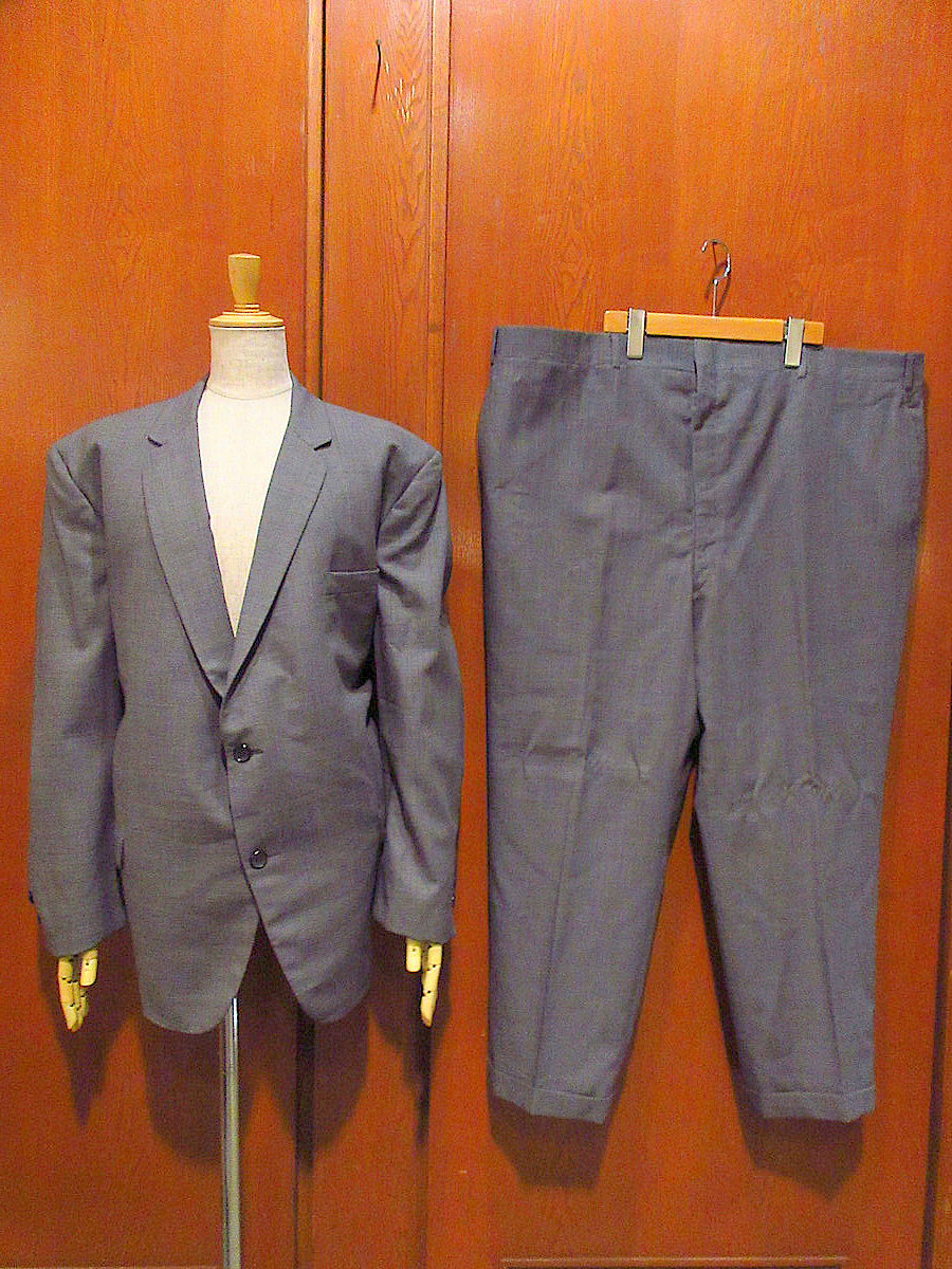 ビンテージ60's●Foreman ＆ Clarkツーピース●221101j3-m-suitセットアップ1960sフォーマル無地