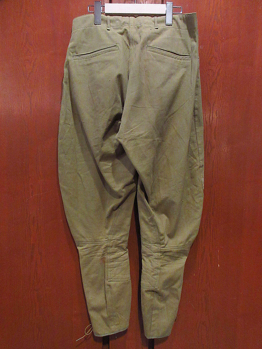 ビンテージ10’s●DEADSTOCK U.S.ARMYメタルボタンコットンジョッパーズパンツ実寸W80cm●221122j4-m-pnt-ot-W31デッドストック_画像2