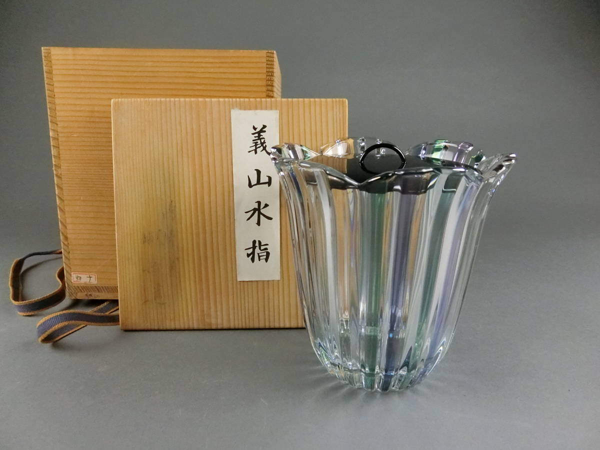 【茶道具】水指 ガラス 塗蓋付 Yahoo!オークション - 茶道具 ギヤマン ガラス水指 塗蓋付