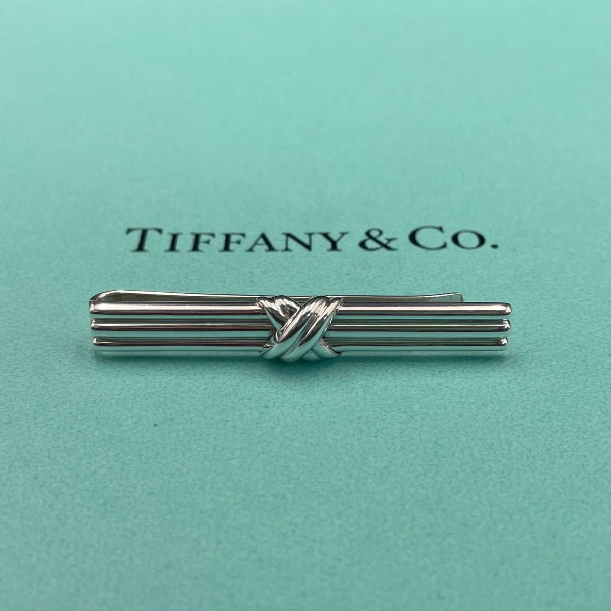 ◆ TIFFANY ティファニー ◆ シグネチャー 925 SV クロス ネクタイピン タイピン TIFFANY&Co スーツ