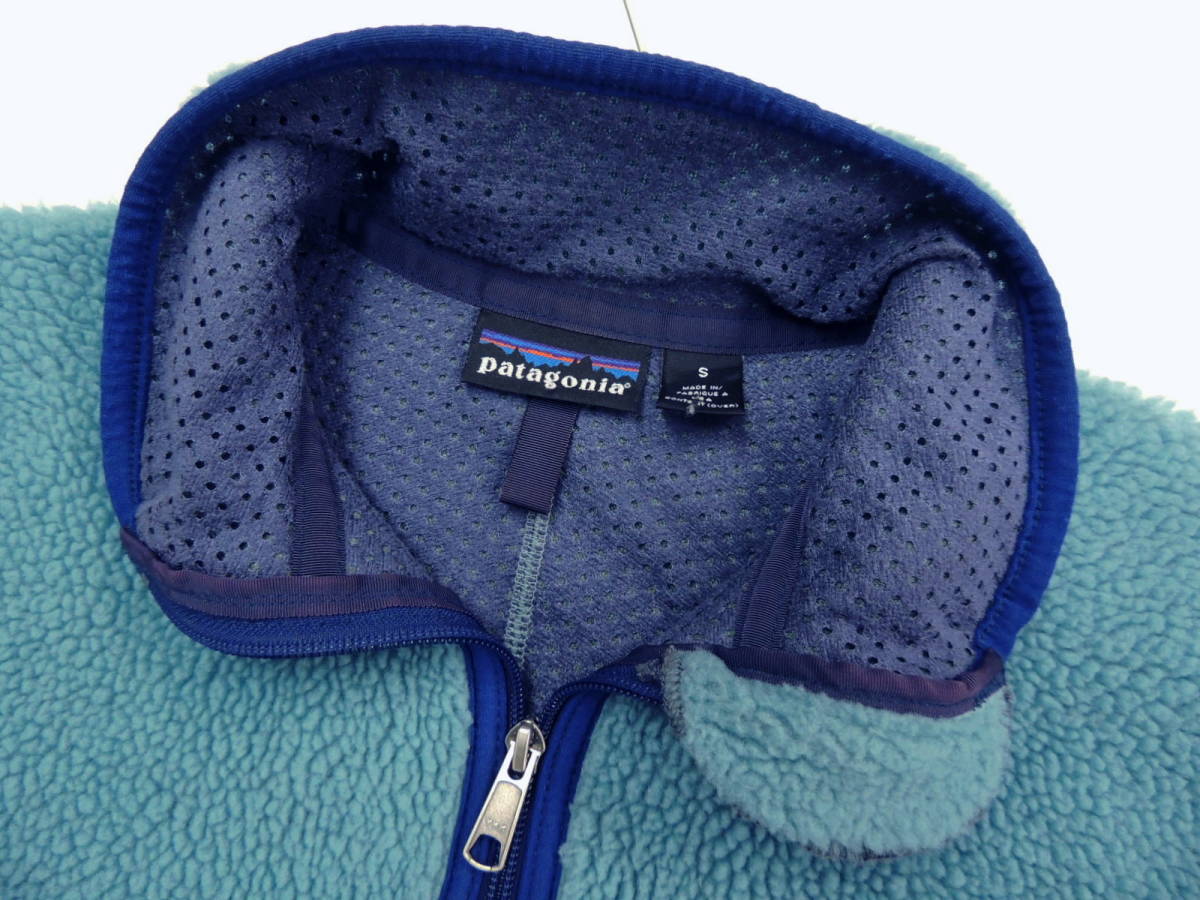 ★美品 シーグリーン 雪なし タグ VINTAGE パタゴニア PATAGONIA ベビー レトロ フリース カーディガン ジャケット Sサイズ 23020 F4 1994_画像5