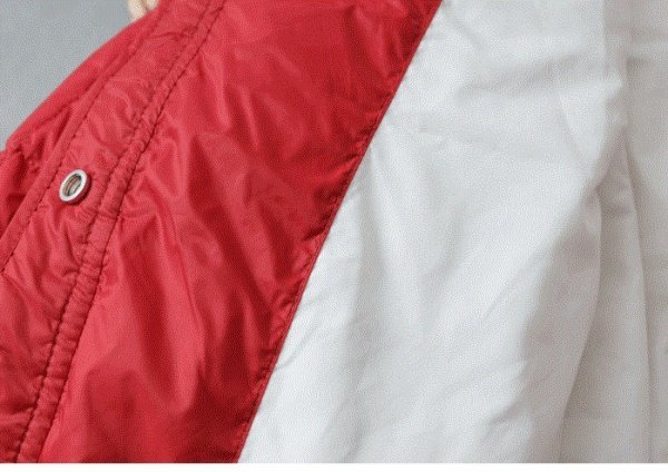 新品暖かいレディース90％ダウンジャケット軽量コート赤M_画像3