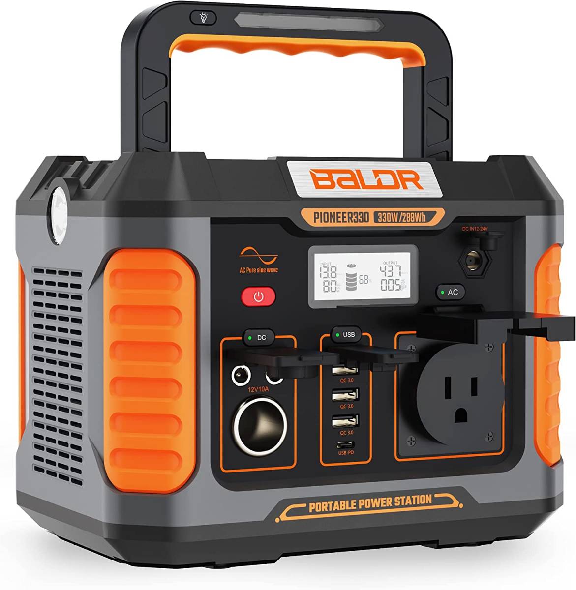 Amazon限定ブランド】BALDRポータブル電源330W2022改良型大容量8250